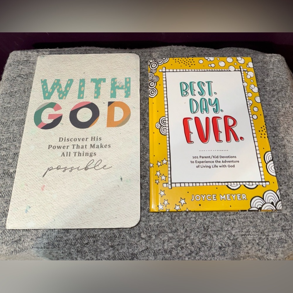 NWT Joyce Meyer 2 Book Bundle - Best Day Ever & With God!